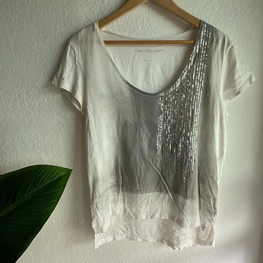 Calvin Klein T-Shirt Blouse sz Medium